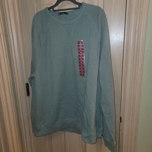 NWT Mens Sz XL Member's Mark Sam's Club FrenchTerry Sage Green Sweatshirt